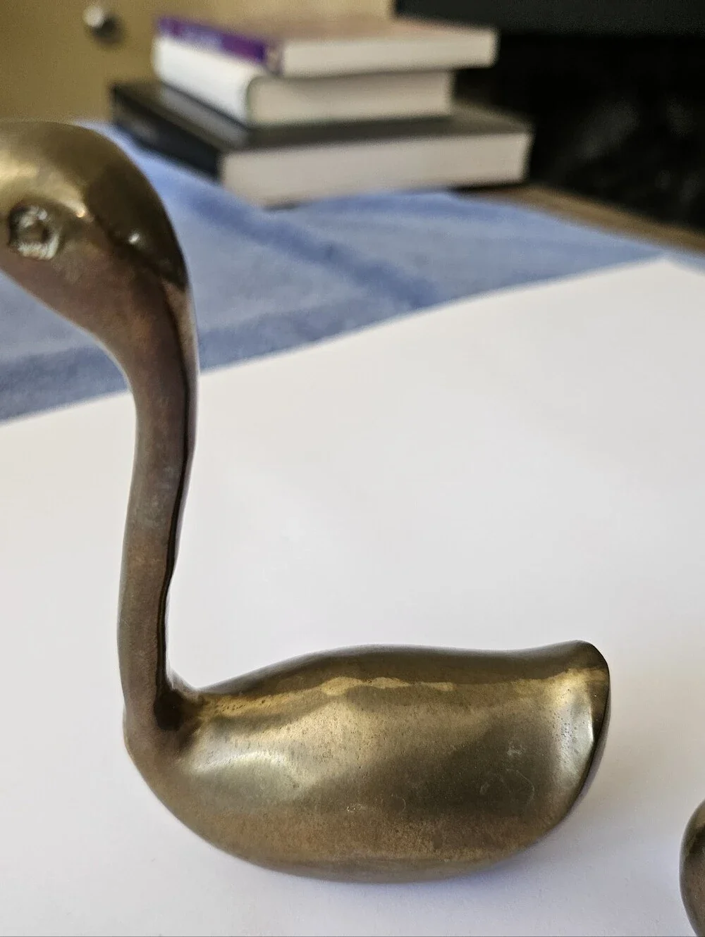 Price Brass Decorative Swan Figurine Pair - Picture 2 of 13